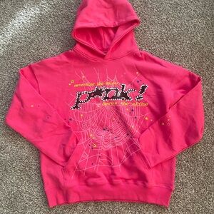 Men’s medium pink V1 sp5der hoodie